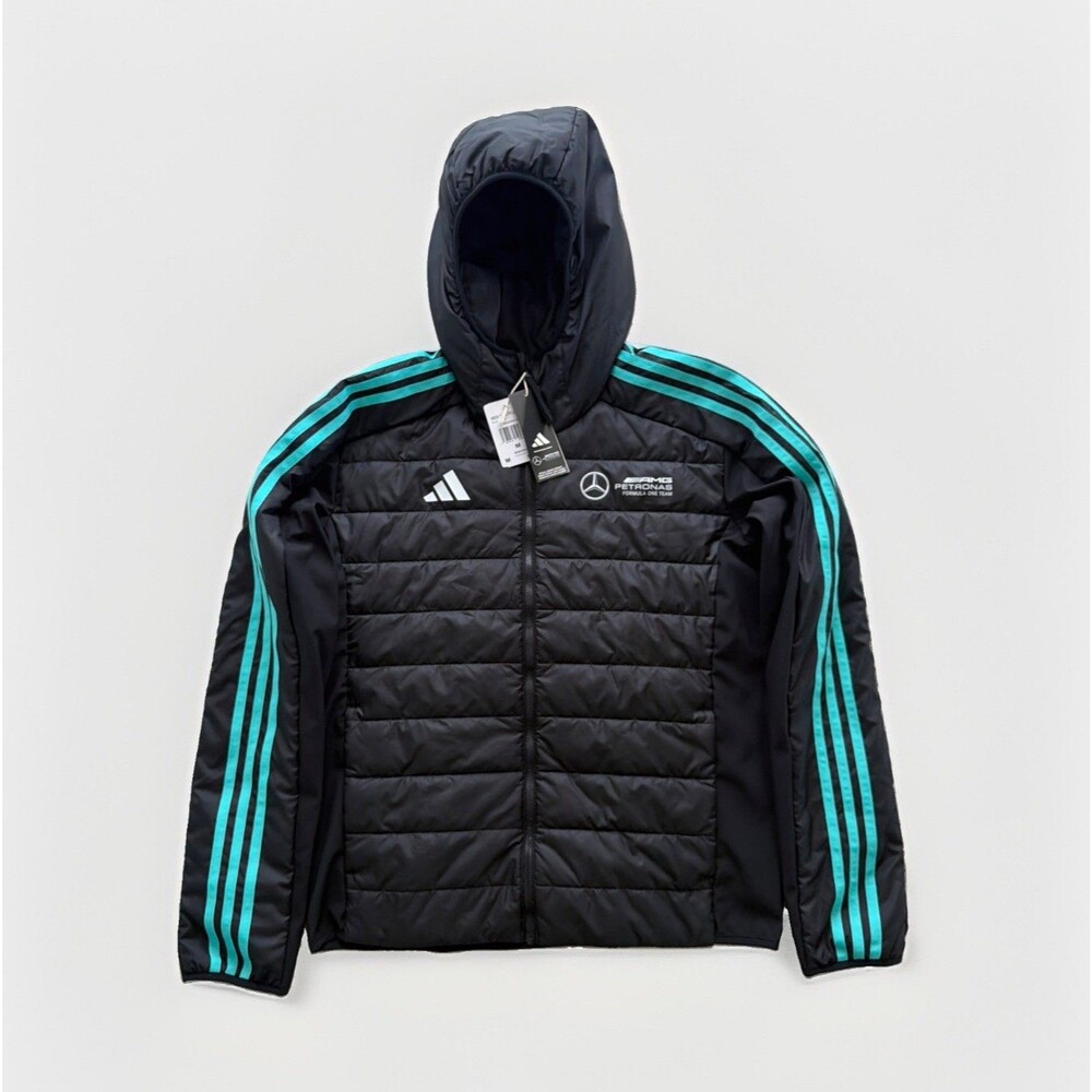 Adidas Mercedes AMG PETRONAS F1 Team DNA Puffer Jacket Size M Men’s Style JV5433
